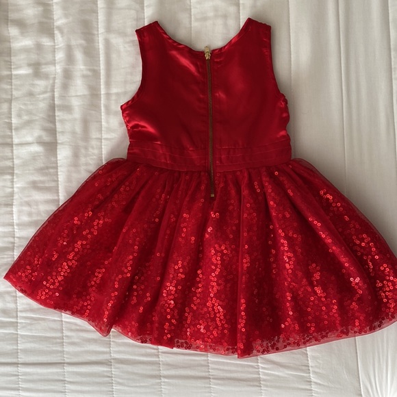Cat & Jack Red Sparkly dress - Picture 2 of 3